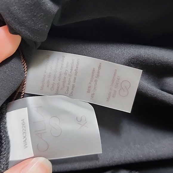 NEW CALIA by Carrie Underwood Lustralux Bodysuit in Pure Black Size XS - Picture 10 of 10